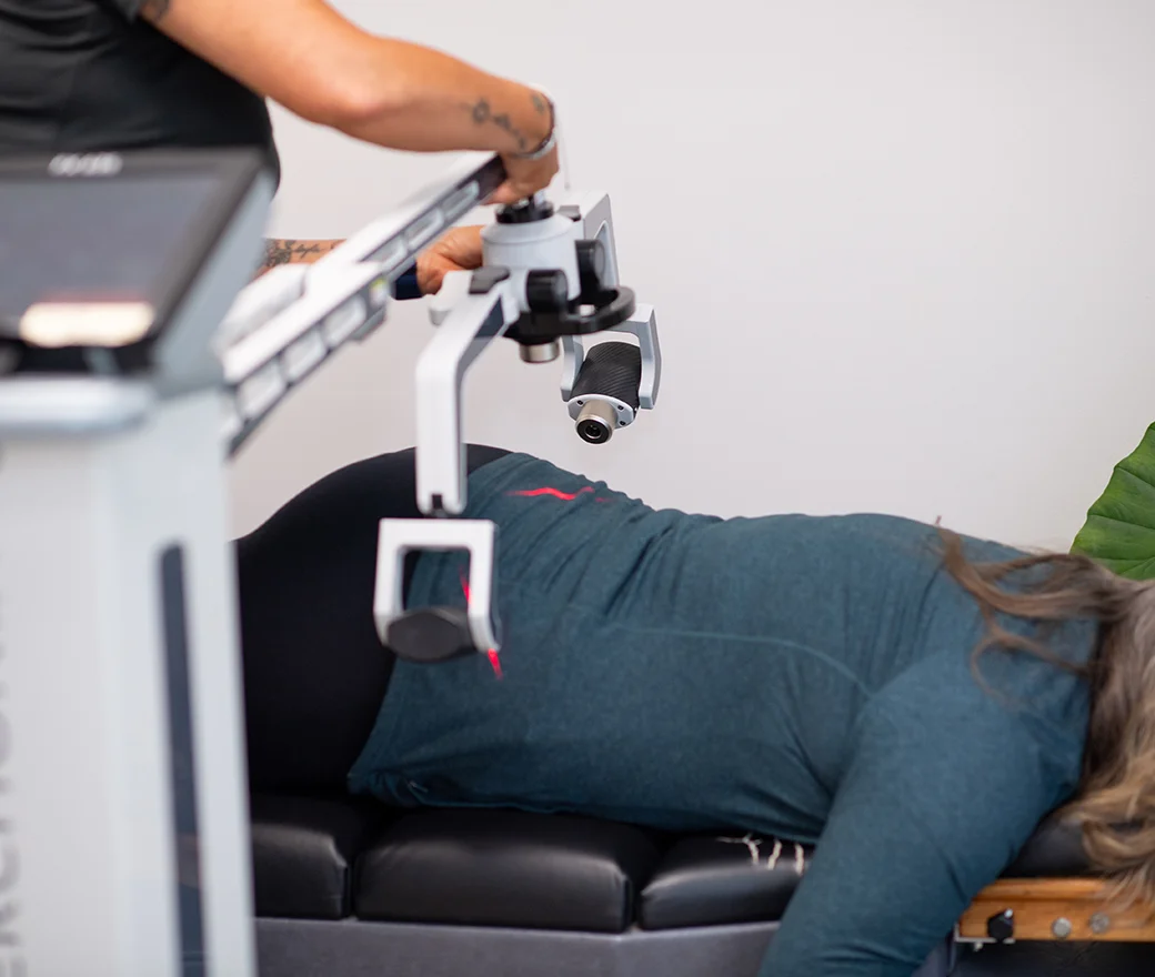 Back pain exam and chiropractic adjustment with Dr. Jason Jones
